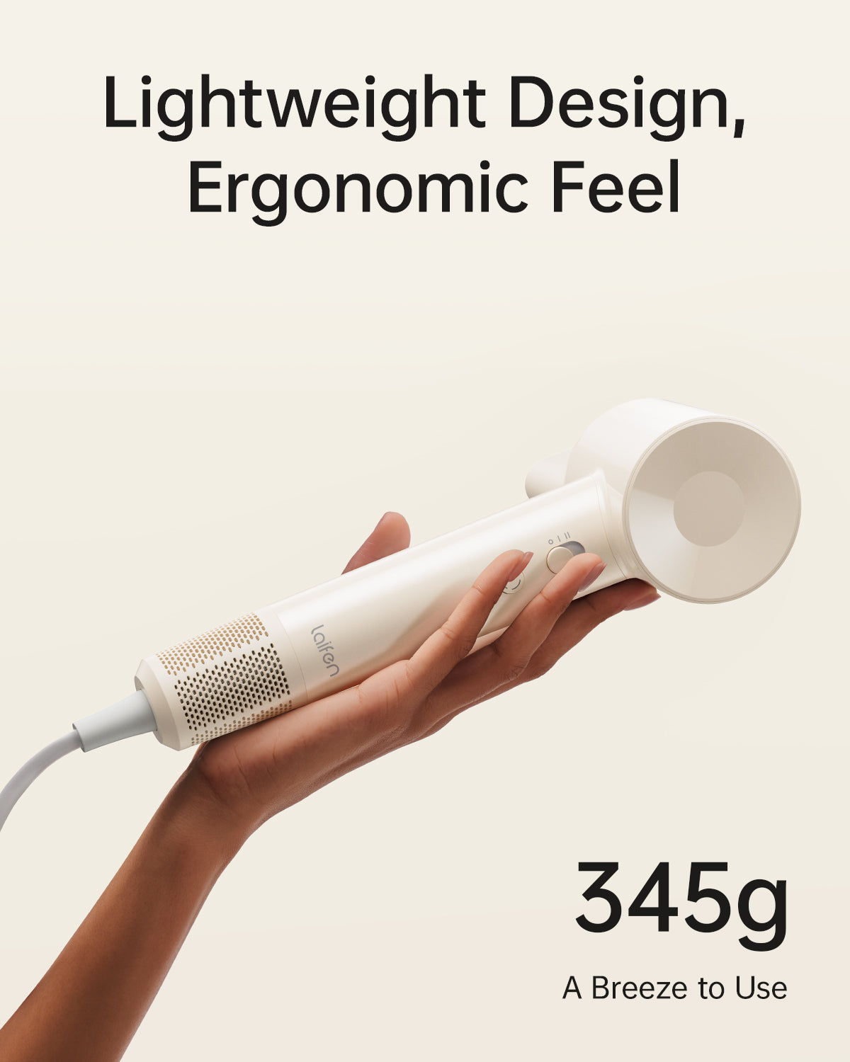 Lightweight Design, Ergonomic Feel - Laifen SE Lite Hair Dryer